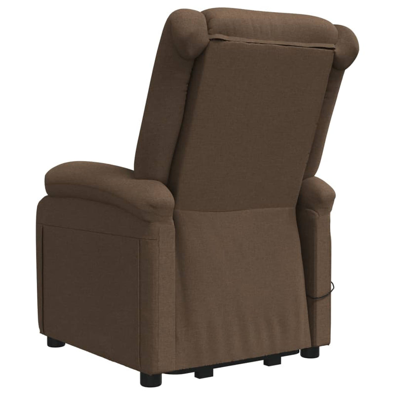 Stand up Massage Chair Brown Fabric