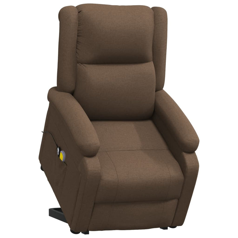 Stand up Massage Chair Brown Fabric