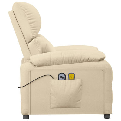 Stand up Massage Chair Cream Fabric