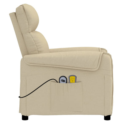 Stand up Massage Chair Cream Fabric