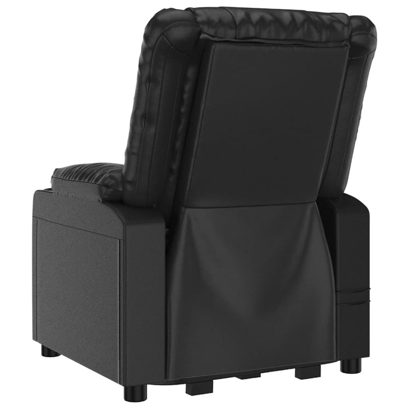 Stand up Massage Chair Black Faux Leather