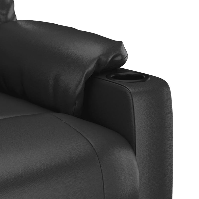 Stand up Massage Chair Black Faux Leather