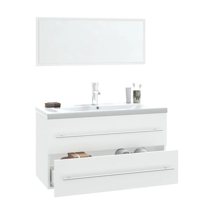 3 Piece Bathroom Furniture Set White