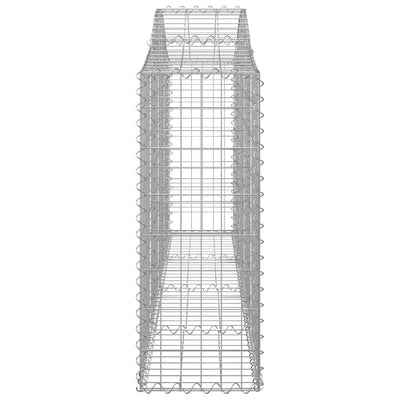 Arched Gabion Basket 200x30x80/100 cm Galvanised Iron