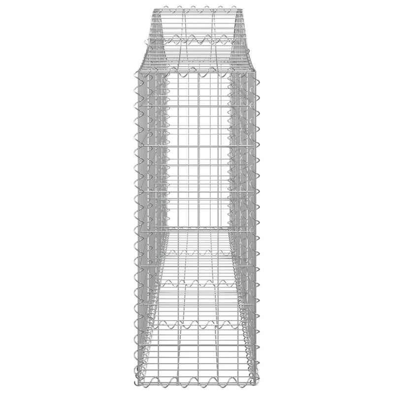 Arched Gabion Basket 200x30x80/100 cm Galvanised Iron