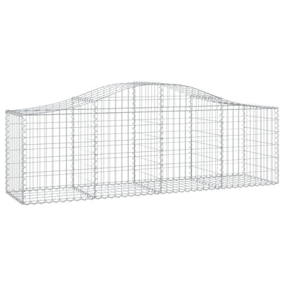 Arched Gabion Basket 200x50x60/80 cm Galvanised Iron