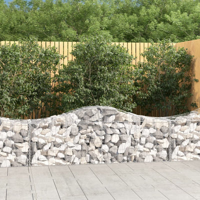 Arched Gabion Basket 200x50x60/80 cm Galvanised Iron