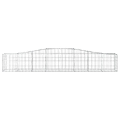 Arched Gabion Basket 400x50x60/80 cm Galvanised Iron