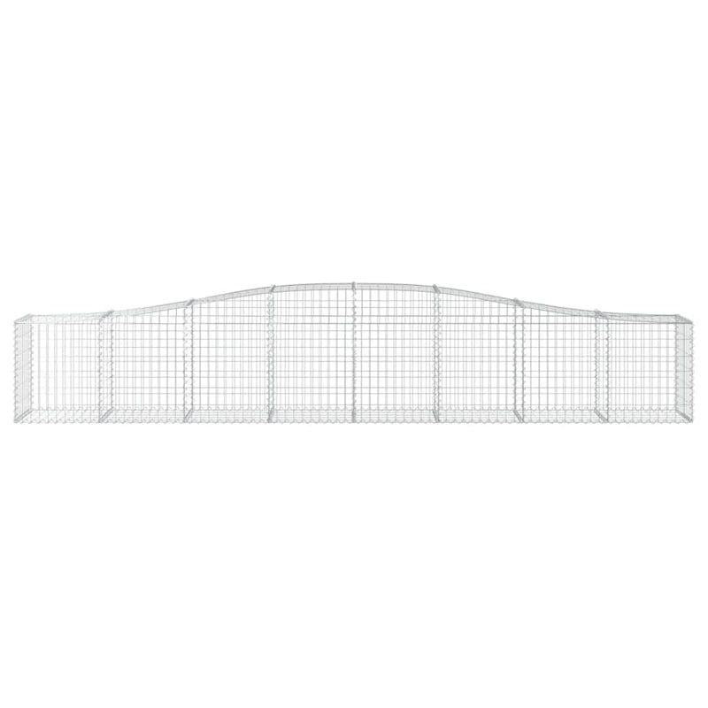 Arched Gabion Basket 400x50x60/80 cm Galvanised Iron