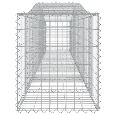 Arched Gabion Basket 400x50x60/80 cm Galvanised Iron