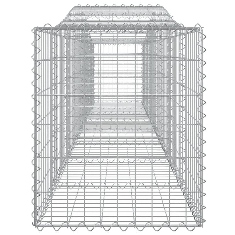 Arched Gabion Basket 400x50x60/80 cm Galvanised Iron