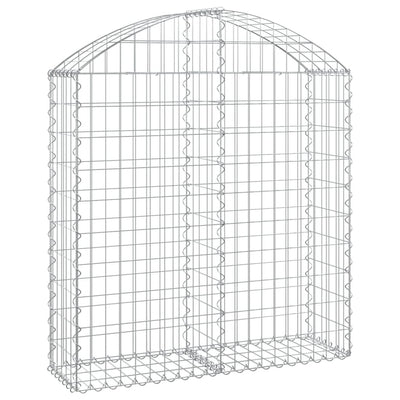 Arched Gabion Basket 100x30x100/120 cm Galvanised Iron