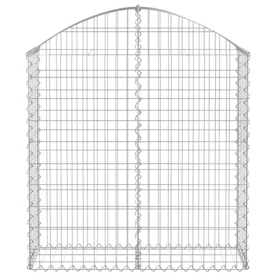 Arched Gabion Basket 100x30x100/120 cm Galvanised Iron