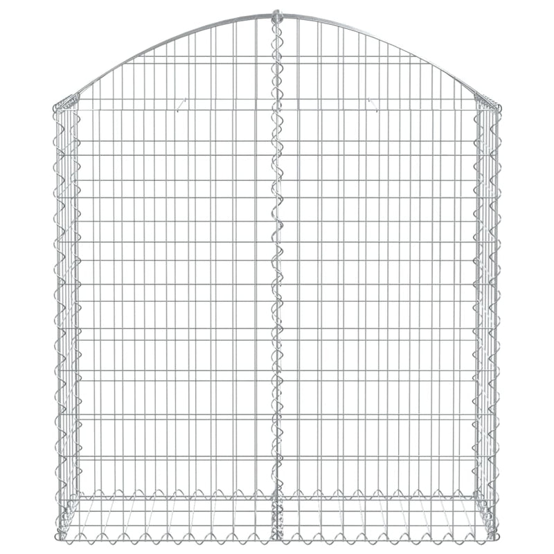 Arched Gabion Basket 100x30x100/120 cm Galvanised Iron