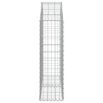 Arched Gabion Basket 100x30x100/120 cm Galvanised Iron