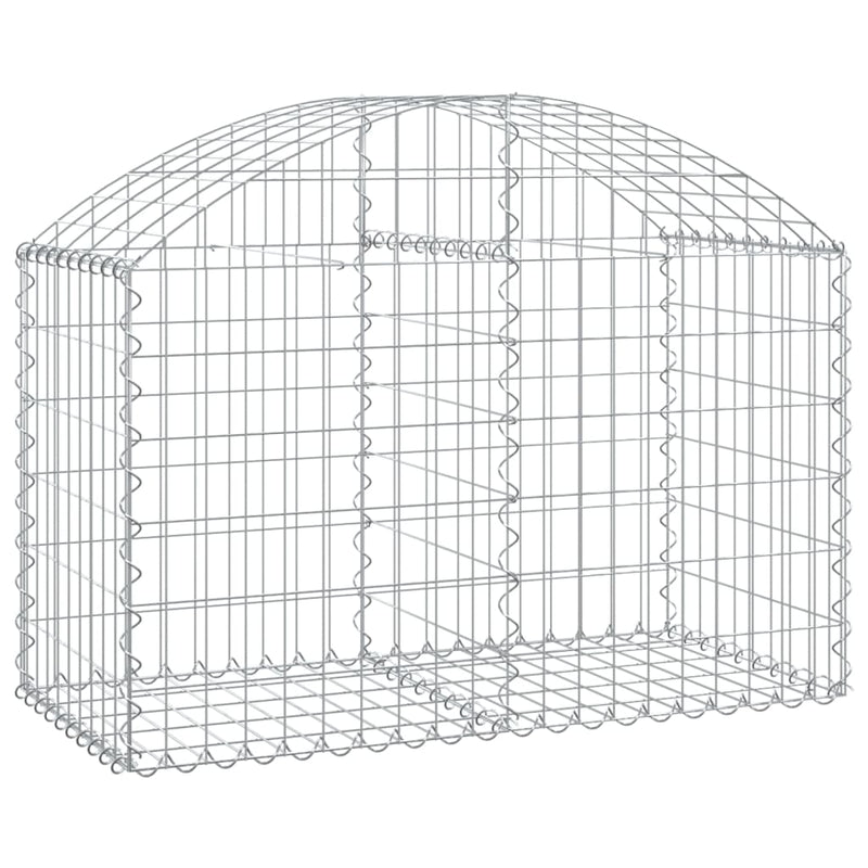 Arched Gabion Basket 100x50x60/80 cm Galvanised Iron