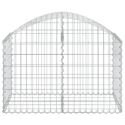 Arched Gabion Basket 100x50x60/80 cm Galvanised Iron