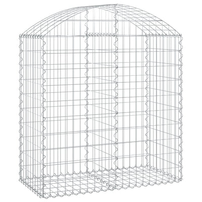 Arched Gabion Basket 100x50x100/120 cm Galvanised Iron