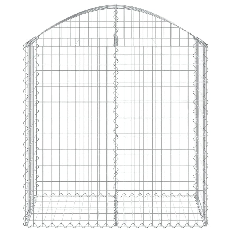 Arched Gabion Basket 100x50x100/120 cm Galvanised Iron