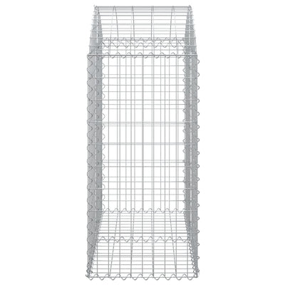 Arched Gabion Basket 100x50x100/120 cm Galvanised Iron