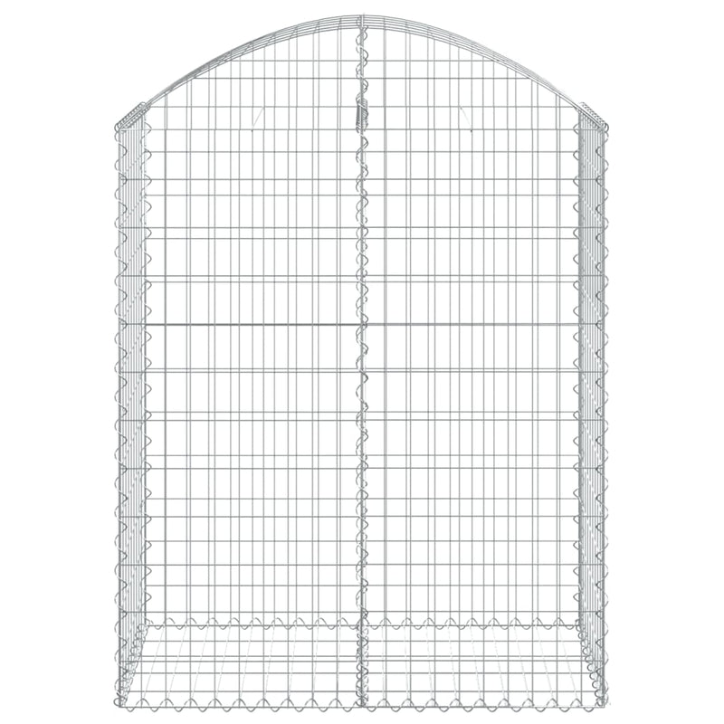 Arched Gabion Basket 100x50x120/140 cm Galvanised Iron