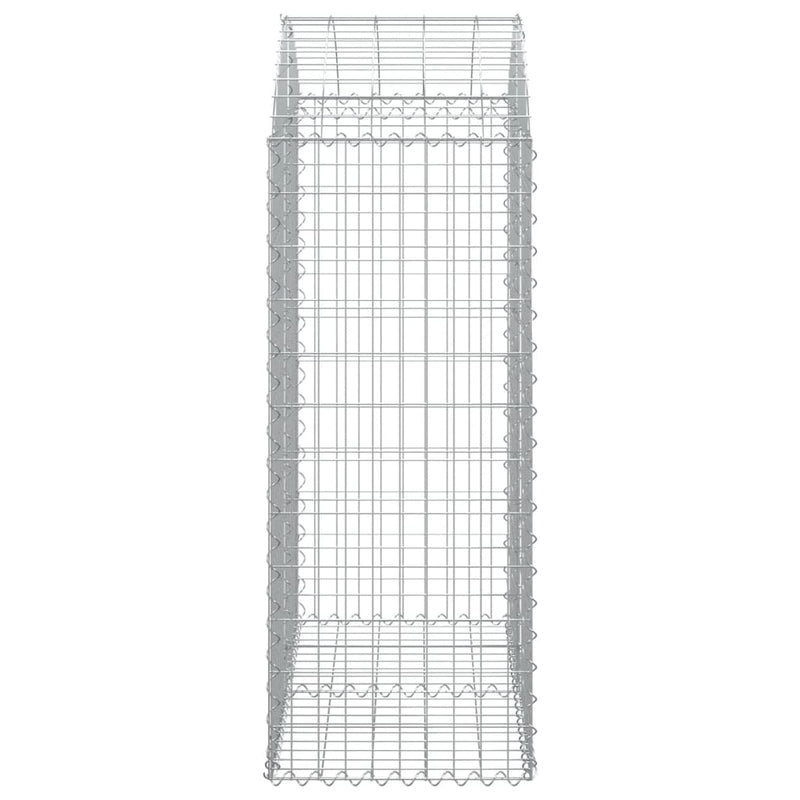 Arched Gabion Basket 100x50x120/140 cm Galvanised Iron