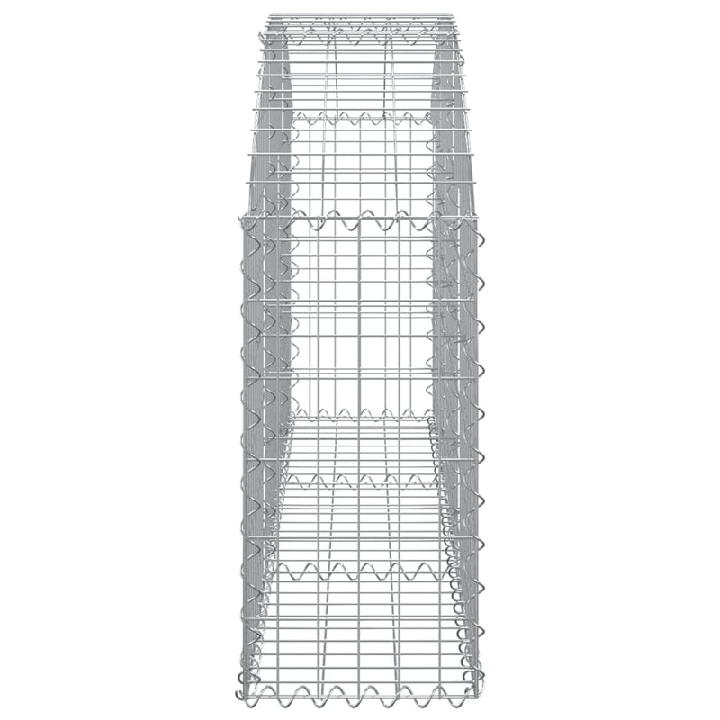 Arched Gabion Basket 150x30x60/80 cm Galvanised Iron