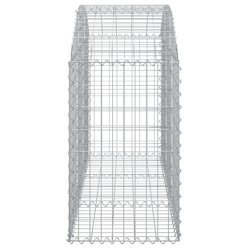 Arched Gabion Basket 150x50x80/100 cm Galvanised Iron