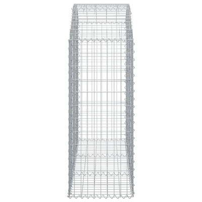 Arched Gabion Basket 150x50x120/140 cm Galvanised Iron