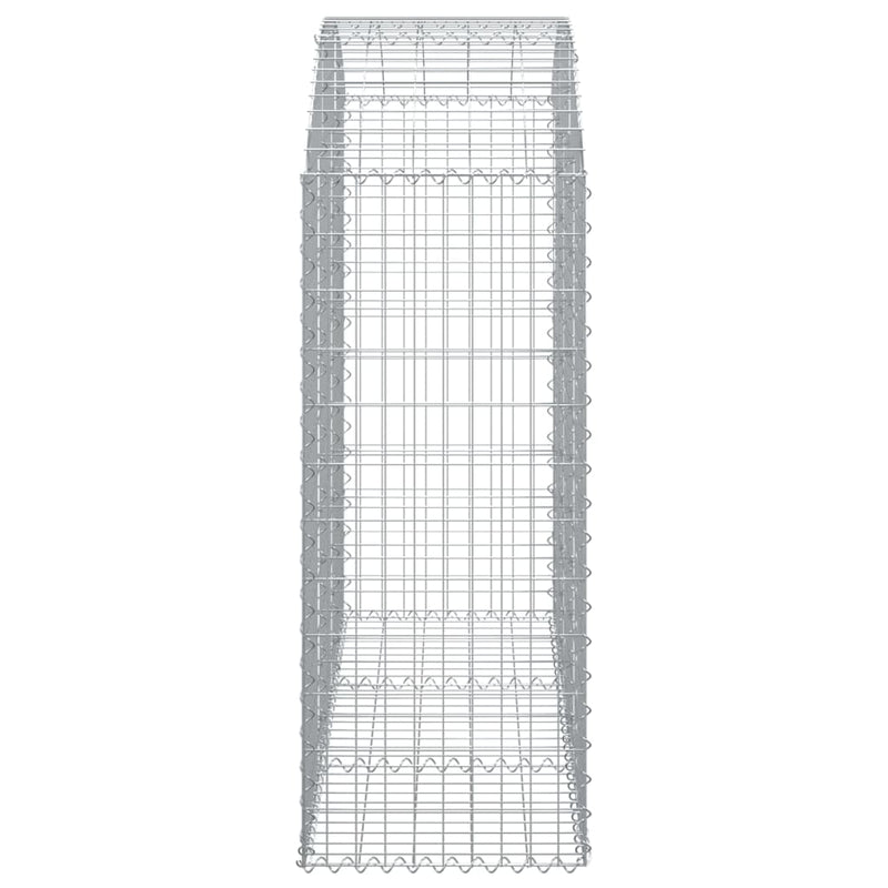 Arched Gabion Basket 150x50x120/140 cm Galvanised Iron