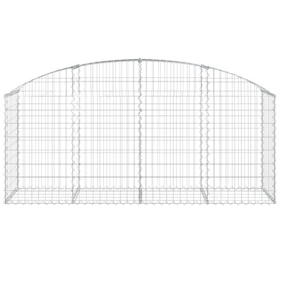 Arched Gabion Basket 200x50x80/100 cm Galvanised Iron