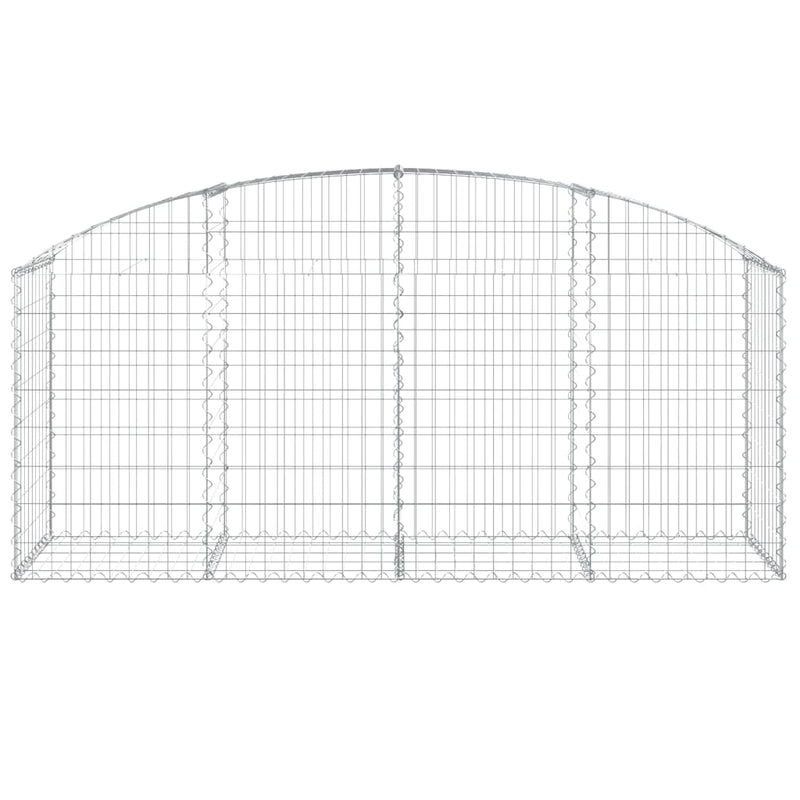 Arched Gabion Basket 200x50x80/100 cm Galvanised Iron