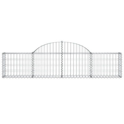 Arched Gabion Basket 200x30x40/60 cm Galvanised Iron