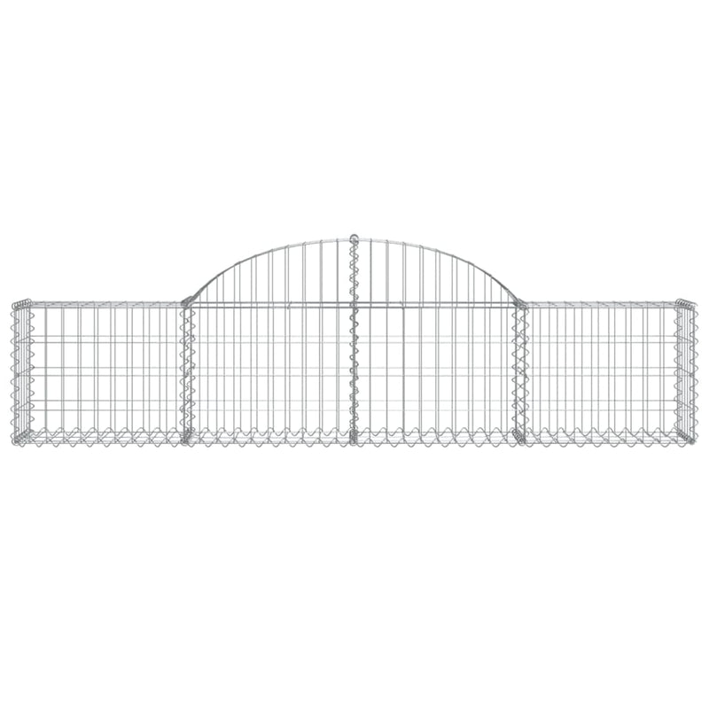 Arched Gabion Basket 200x30x40/60 cm Galvanised Iron