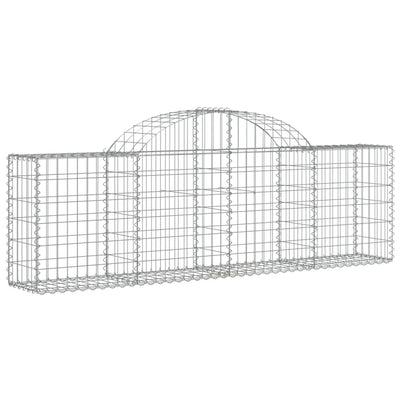 Arched Gabion Basket 200x30x60/80 cm Galvanised Iron