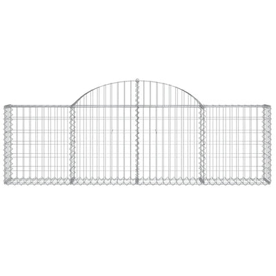 Arched Gabion Basket 200x30x60/80 cm Galvanised Iron