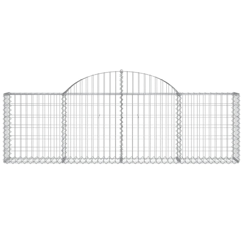 Arched Gabion Basket 200x30x60/80 cm Galvanised Iron