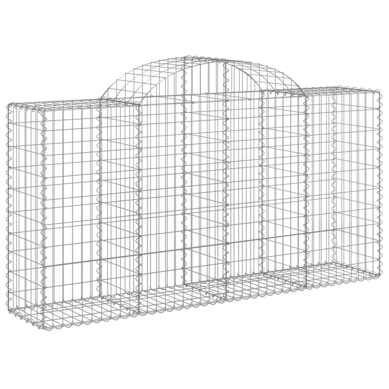 Arched Gabion Basket 200x50x100/120 cm Galvanised Iron