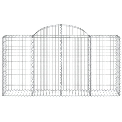 Arched Gabion Basket 200x50x100/120 cm Galvanised Iron