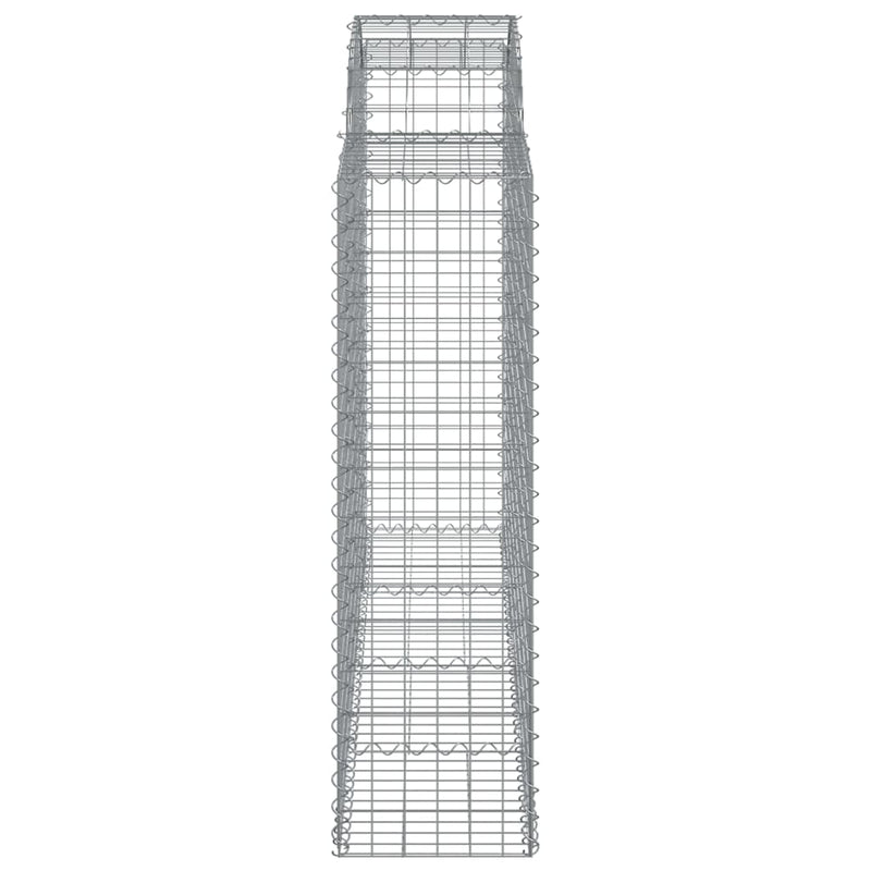 Arched Gabion Basket 200x50x140/160 cm Galvanised Iron