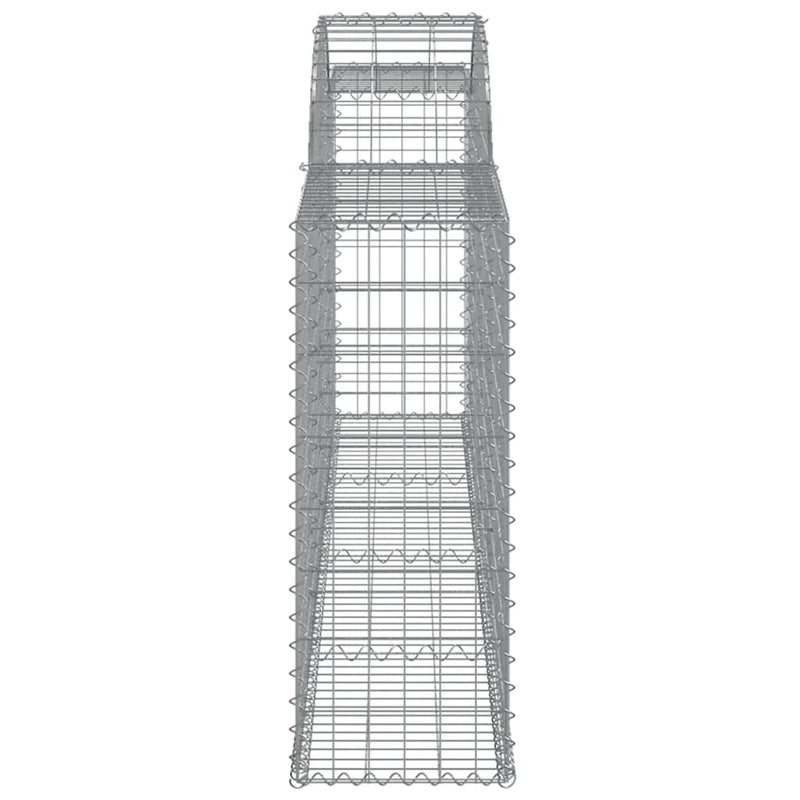 Arched Gabion Basket 300x30x80/100 cm Galvanised Iron