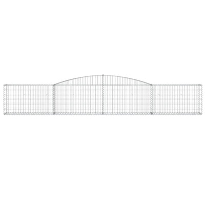 Arched Gabion Basket 400x30x60/80 cm Galvanised Iron