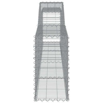 Arched Gabion Basket 400x30x60/80 cm Galvanised Iron