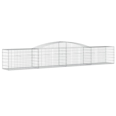 Arched Gabion Basket 400x50x60/80 cm Galvanised Iron