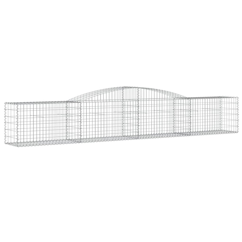 Arched Gabion Basket 400x50x60/80 cm Galvanised Iron