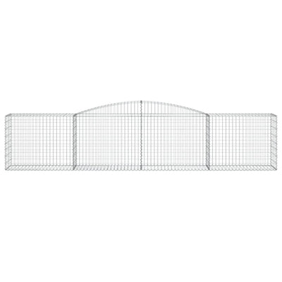 Arched Gabion Basket 400x50x80/100 cm Galvanised Iron