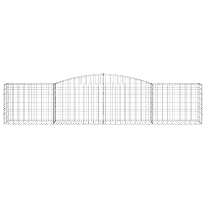 Arched Gabion Basket 400x50x80/100 cm Galvanised Iron