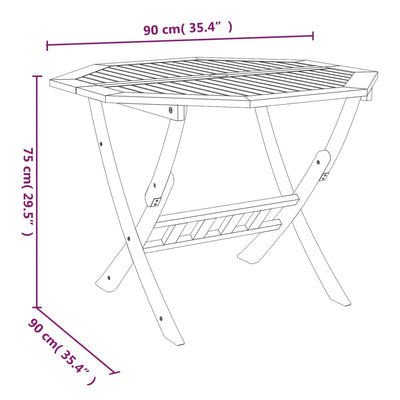 5 Piece Garden Dining Set Solid Wood Acacia