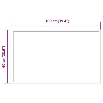 LED Bathroom Mirror 60x100 cm