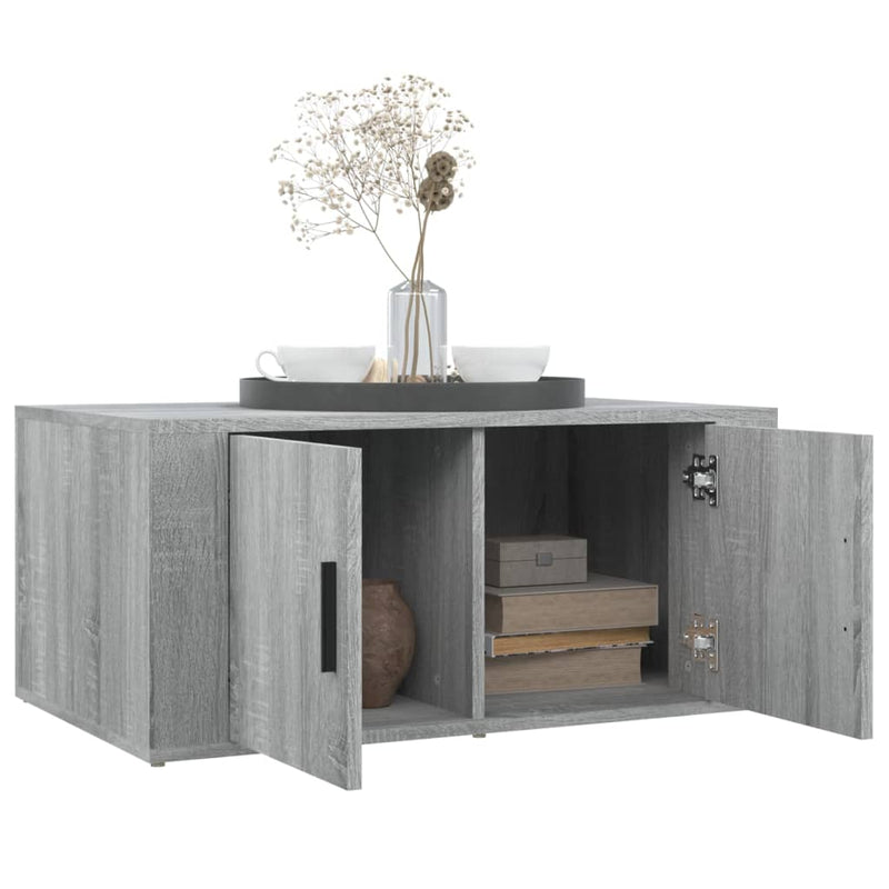 Coffee Table Grey Sonoma 80x50x36 cm Engineered Wood